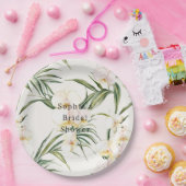 Brautparty für tropische Blume Pappteller (Party)