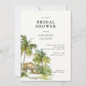 Brautparty für tropische Destination Einladung (Vorderseite)