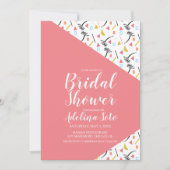 Brautparty für tropische Geometrie Einladung (Vorderseite)