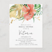 Brautparty für tropische Hochzeiten in Urlaubsort Postkarte (Vorderseite)