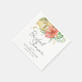 Brautparty für tropische Hochzeiten in Urlaubsort Serviette (Ecke)