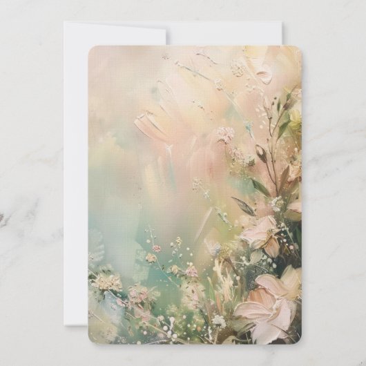 Brautparty für tropische weiße Blume Einladung (Rückseite)