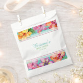 Brautparty für tropischen Hibiskus Geschenktütchen (Ausgeschnitten)