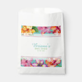 Brautparty für tropischen Hibiskus Geschenktütchen (Vorderseite)
