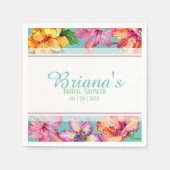 Brautparty für tropischen Hibiskus Serviette (Vorderseite)