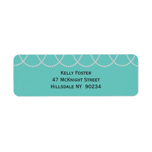 Brautparty für Türkis und Perlen (Vorne)