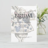 Brautparty für Vintage Alice im Wunderland Einladung (Stehend Vorderseite)