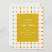 Brautparty für Vintage geometrische Paste MCM Star Einladung (Vorderseite)