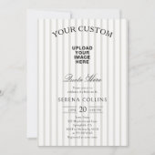 Brautparty für Vintage Strip-benutzerdefinierte Bi Einladung (Vorderseite)