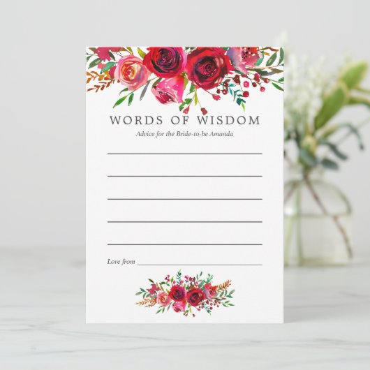 Brautparty für Wasserfarben Beratung für die Mama Einladung (Stehend Vorderseite)