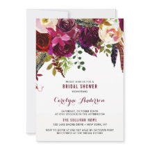 Brautparty für Wasserfarben Boho Bläserner Herbst