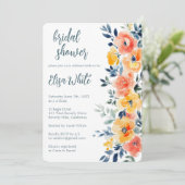Brautparty für Wasserfarben CUSTOM Einladung (Stehend Vorderseite)