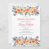 Brautparty für Wasserfarben CUSTOM Einladung (Vorderseite)