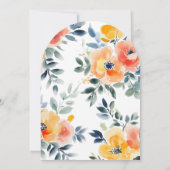 Brautparty für Wasserfarben CUSTOM Einladung (Rückseite)