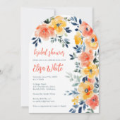 Brautparty für Wasserfarben CUSTOM Einladung (Vorderseite)
