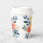 Brautparty für Wasserfarben CUSTOM Pappbecher (Rechts)