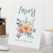 Brautparty für Wasserfarben CUSTOM Sockelschild (In Situ)