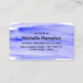 Brautparty für Wasserfarben - Einladung (Rückseite)