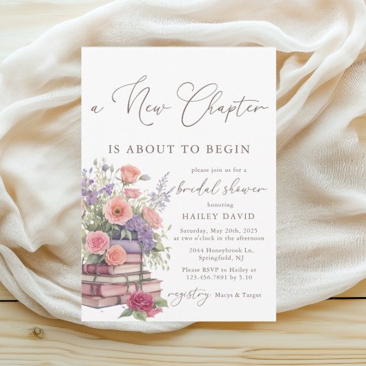 Brautparty für Wasserfarben Einladung