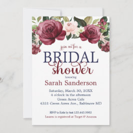 Brautparty für Wasserfarben Einladung