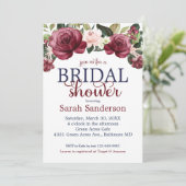 Brautparty für Wasserfarben Einladung (Stehend Vorderseite)