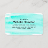 Brautparty für Wasserfarben - Einladung (Rückseite)