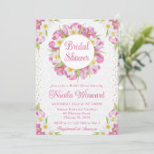 Brautparty für Wasserfarben Einladung (Stehend Vorderseite)