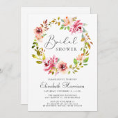 Brautparty für Wasserfarben Einladung (Vorne/Hinten)