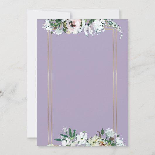 Brautparty für Wasserfarben im Sommer Einladung (Rückseite)