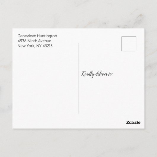 Brautparty für Wasserfarben im Sommer Postkarte (Rückseite)