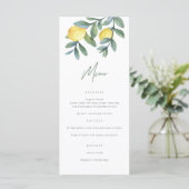 Brautparty für Wasserfarben Menükarte (Stehend Vorderseite)