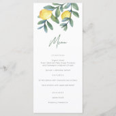 Brautparty für Wasserfarben Menükarte (Vorderseite)