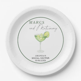 Brautparty für Wasserfarben Pappteller