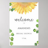 Brautparty für Wasserfarben Poster (Vorne)