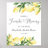 Brautparty für Wasserfarben Poster (Vorne)