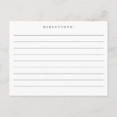 Brautparty für Wasserfarben Rezept Karte (Rückseite)