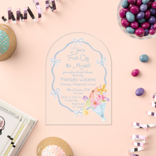 Brautparty für Wasserfarben vom Markt Acryleinladungen (Insitu (Feier))