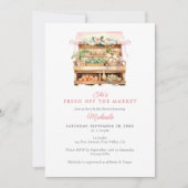 Brautparty für Wasserfarben vom Markt Einladung (Vorderseite)