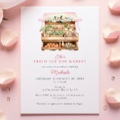 Brautparty für Wasserfarben vom Markt Einladung