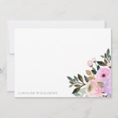 Brautparty für Wasserfarben von Lavendel Dankeskarte (Vorderseite)