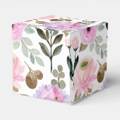 Brautparty für Wasserfarben von Lavendel Geschenkschachtel (Rückseite)