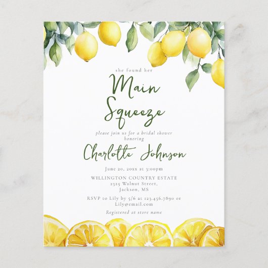 Brautparty für Wasserfarbenlampen (Vorderseite)