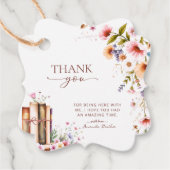 Brautparty für Wildblume von Buchspeichern | Bläsc Geschenkanhänger (Vorderseite)