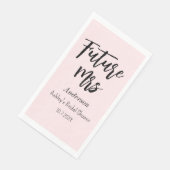 Brautparty Future Mrs. Blush Pink Serviette (Ecke)