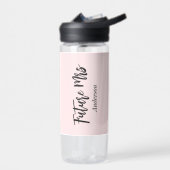 Brautparty Future Mrs. Blush Pink Trinkflasche (Links)