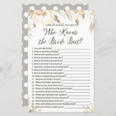 Brautparty Game (Vorne/Hinten)