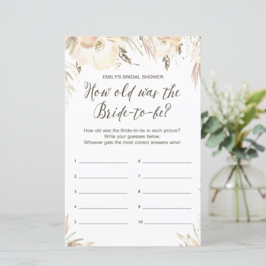 Brautparty Game (Stehend Vorderseite)