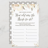 Brautparty Game (Vorne/Hinten)