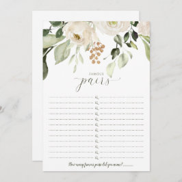 Brautparty Game Berühmte Paare - Berühmte Partys Einladung