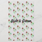 Brautparty Game Card Guess Wer bin ich? Flyer (Hinten)